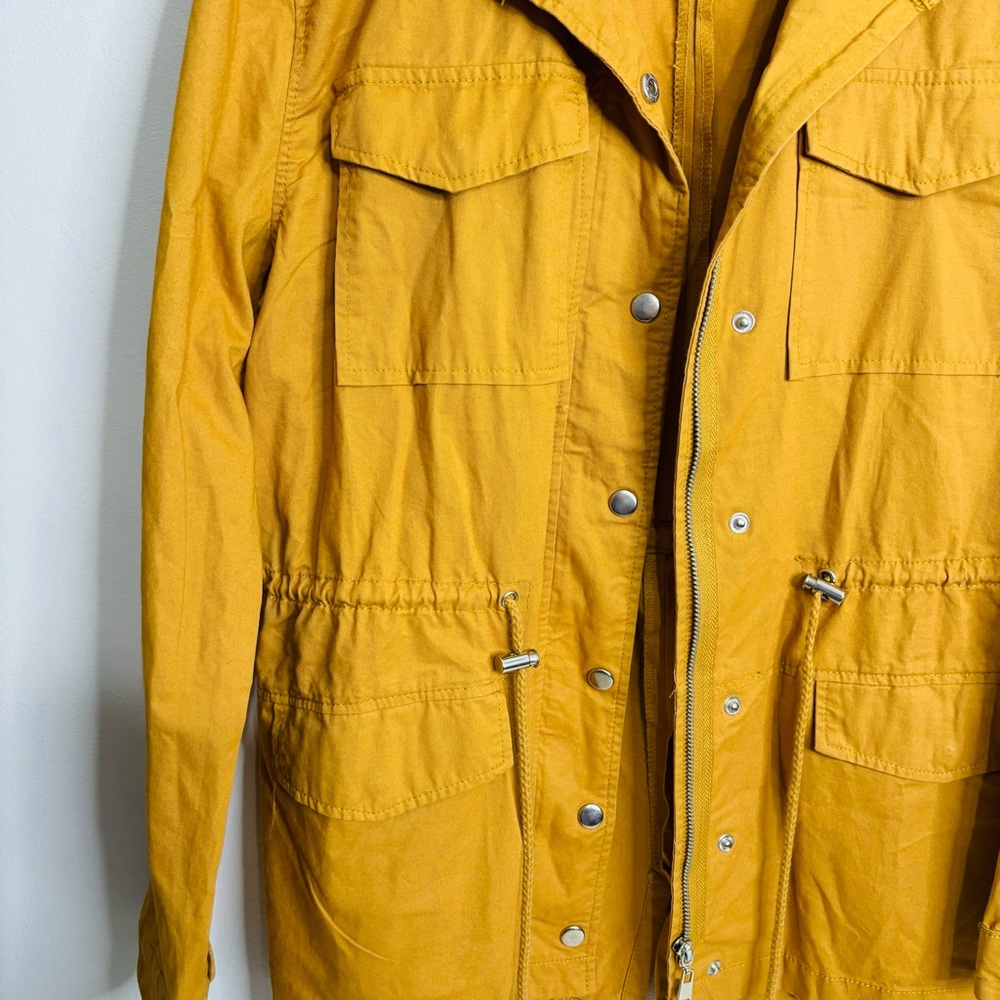 Outer Edge Mustard Yellow Drawstring Utility Jack… - image 2